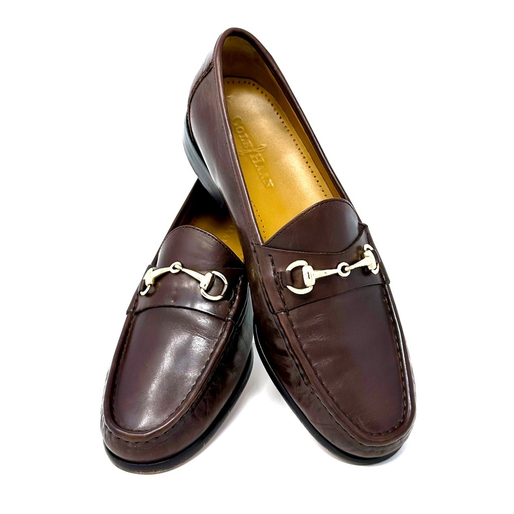 Cole Haan Men's Shoes Slip-On Ascot II Bit Loafer Brown Leather Classic Style